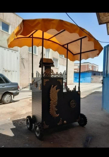 دستگاه بلال تنوری۴کشو همراه با کمد و چتر ال ای دی خور