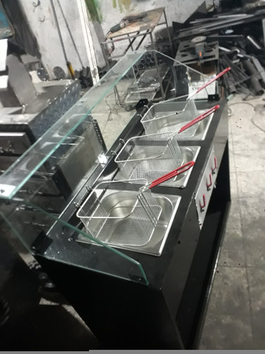 سرخ کن سه لگن فلزی