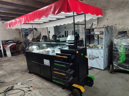 دستگاه بلال تنوری۴کشوهمراه با ذرت مکزیکی وآش وباقالی با چتر ال ای دی خور