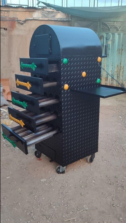 دستگاه بلال تنوری۵کشو همراه با گرمکن سفارشی